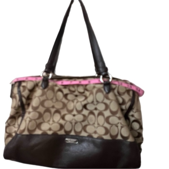 Coach Brown and Black Satchel - Picture 9 of 9